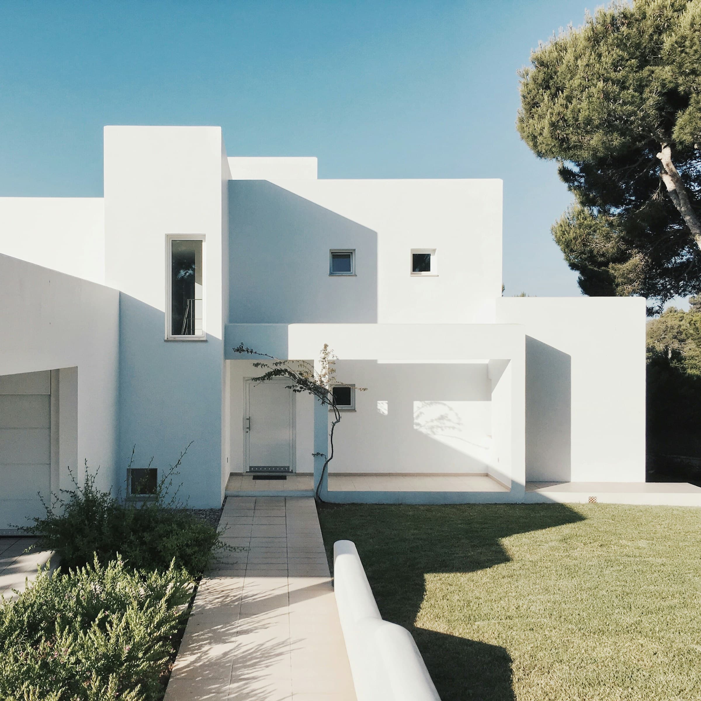 Fachada de casa moderna